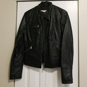 Woman's black pleather jacket